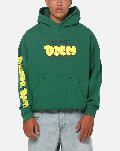 73Studio Marvel Fantastic Four Doctor Doom Villain Hoodie Forest Green