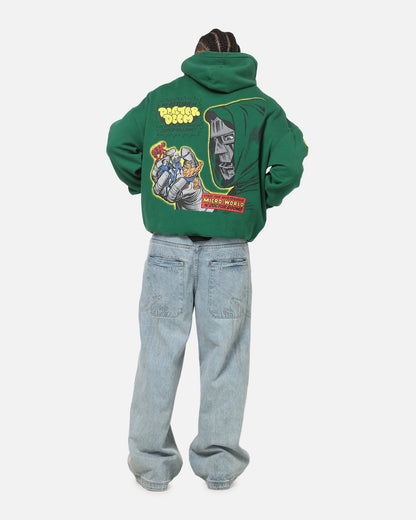 73Studio Marvel Fantastic Four Doctor Doom Villain Hoodie Forest Green