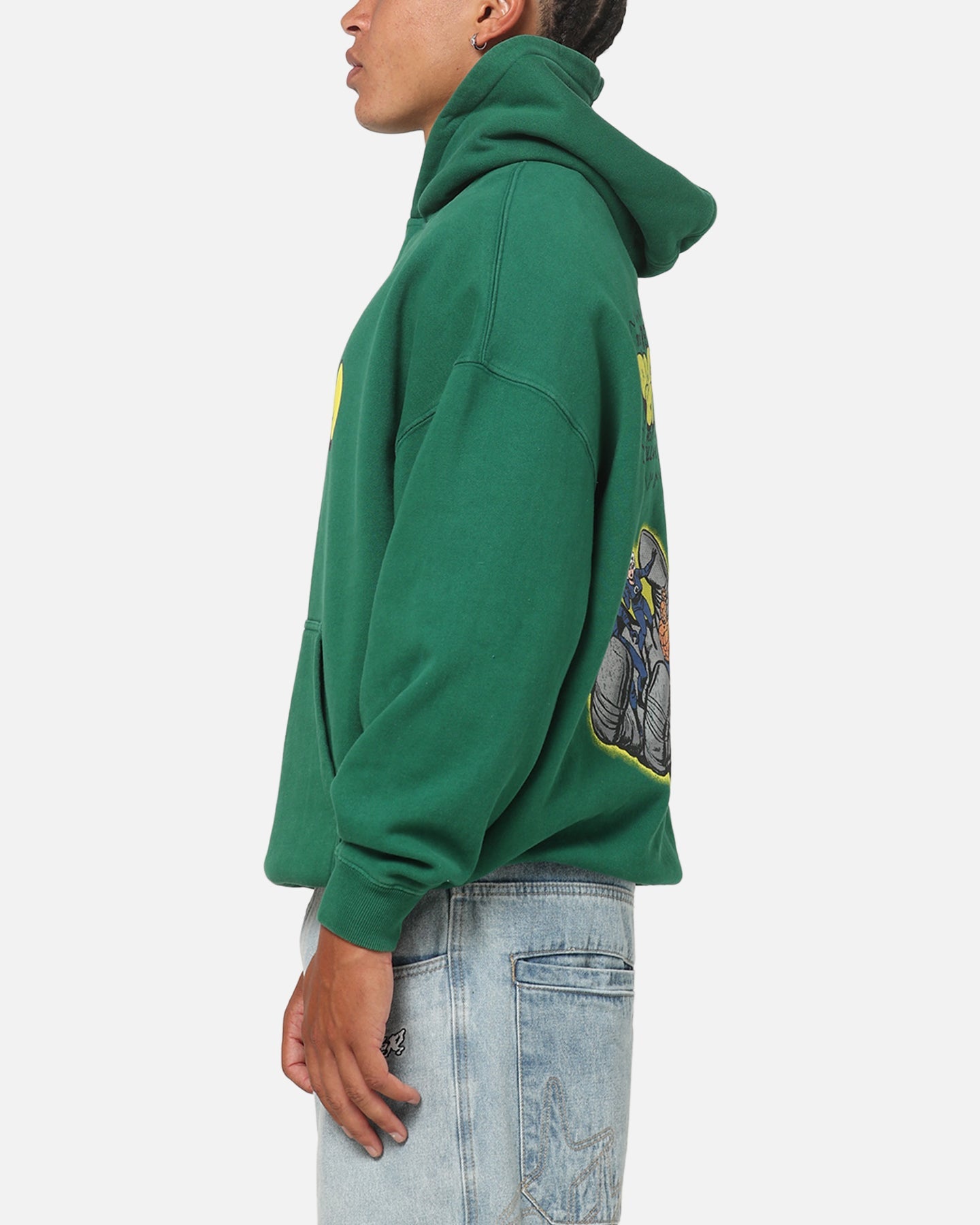 73Studio Marvel Fantastic Four Doctor Doom Villain Hoodie Forest Green