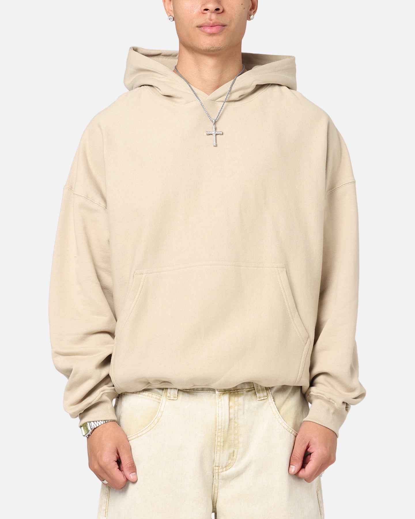 Culture Kings Oversized Hoodie Stone