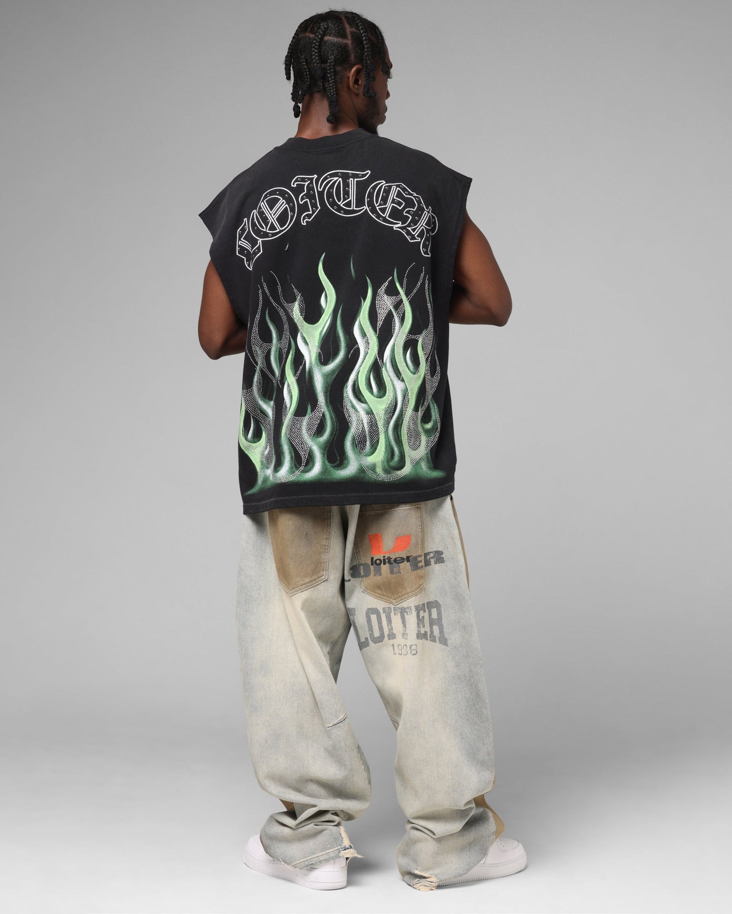 Loiter Inferno Muscle T-Shirt Black
