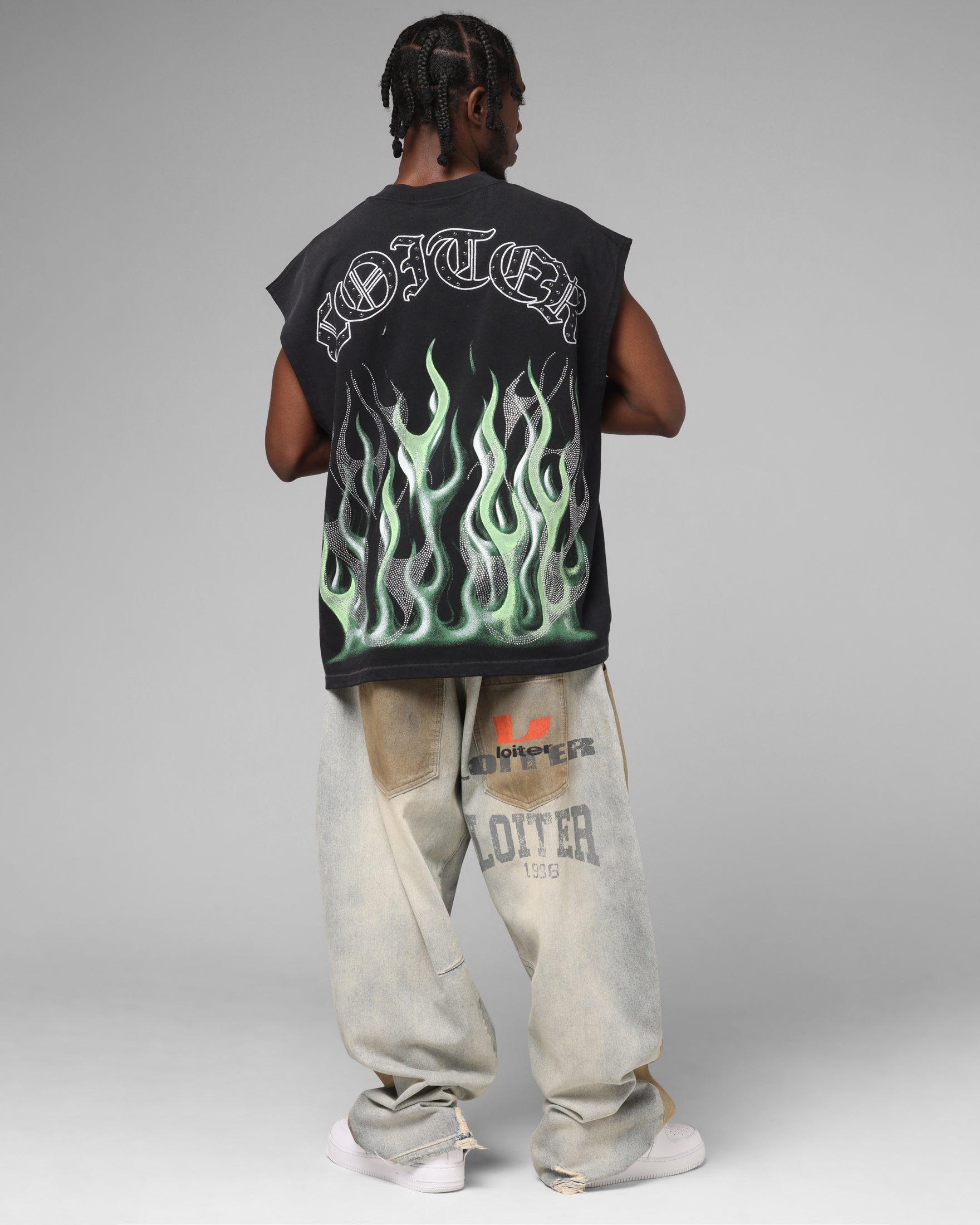 Loiter Inferno Muscle T-Shirt Black