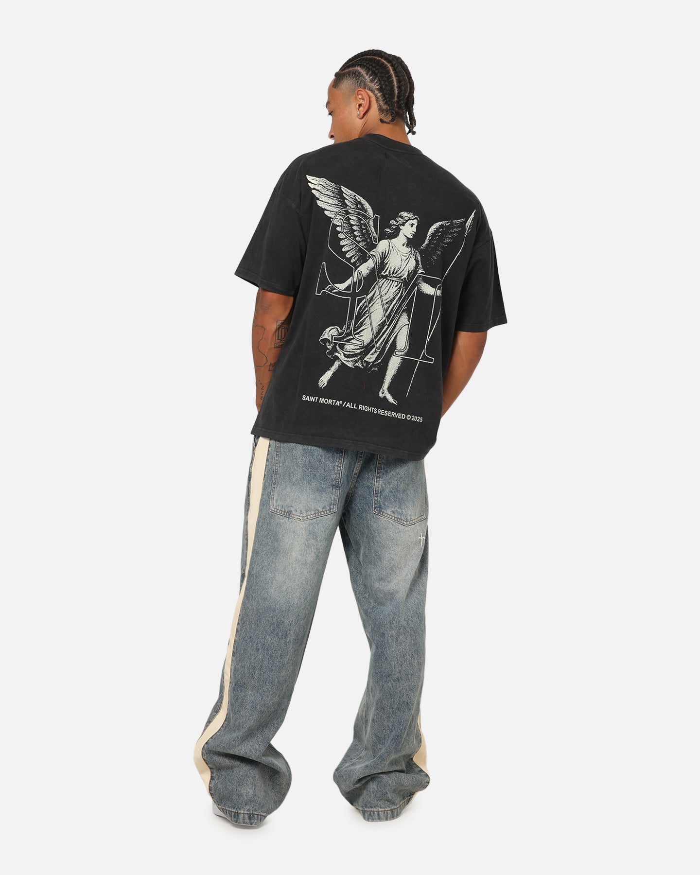 Saint Morta Archangel T-Shirt Vintage Black