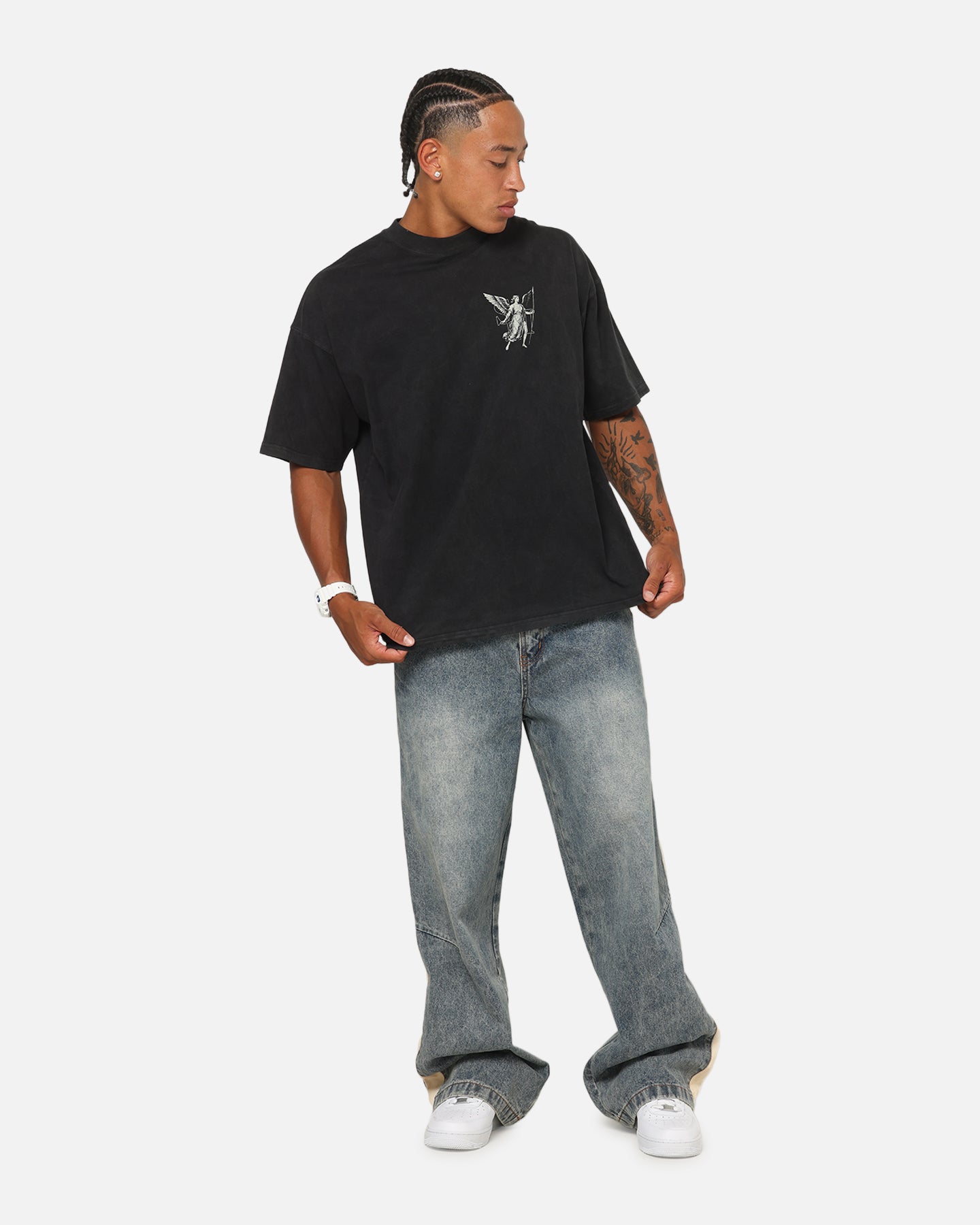 Saint Morta Archangel T-Shirt Vintage Black