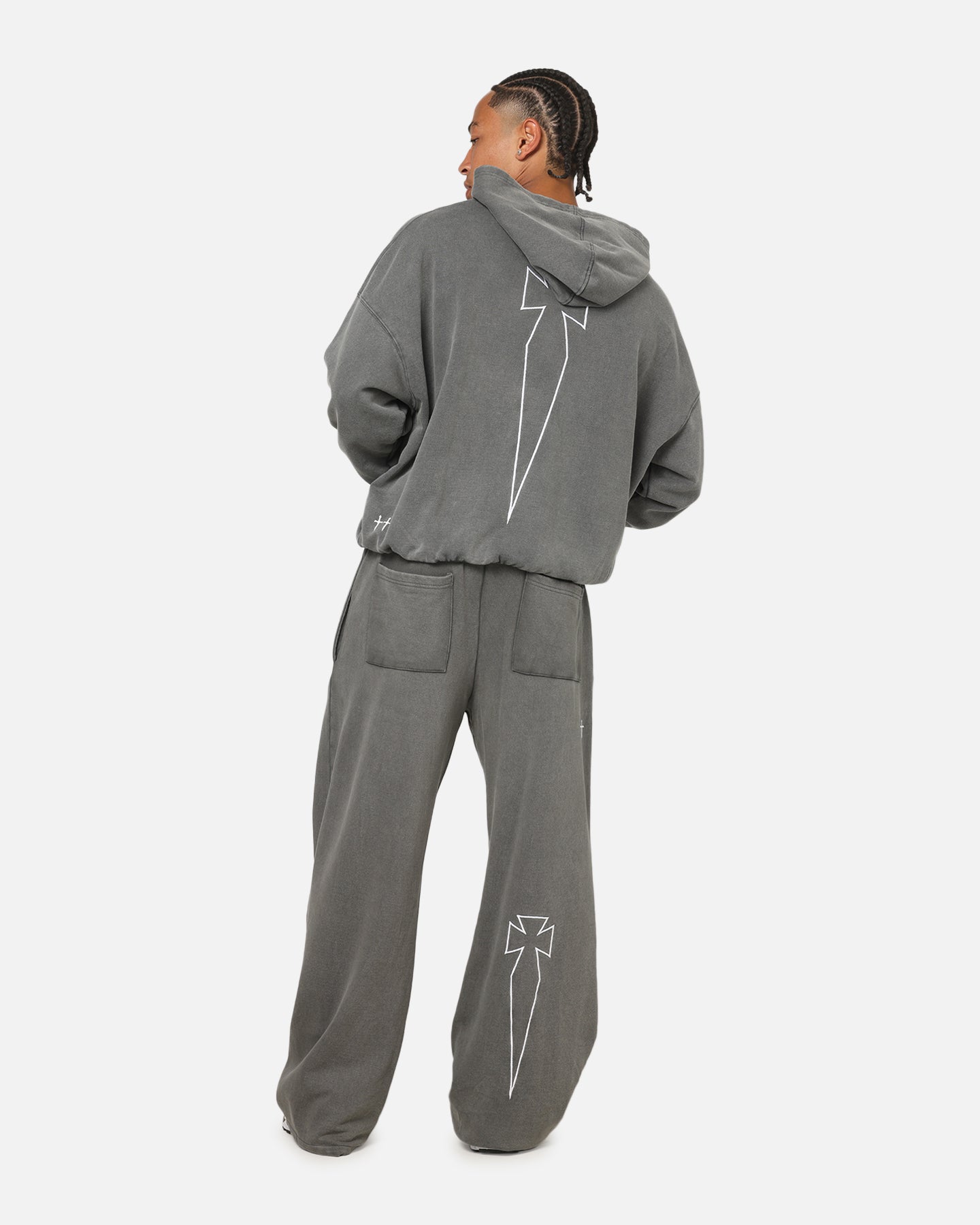 Saint Morta Athltc Hoodie Washed Charcoal