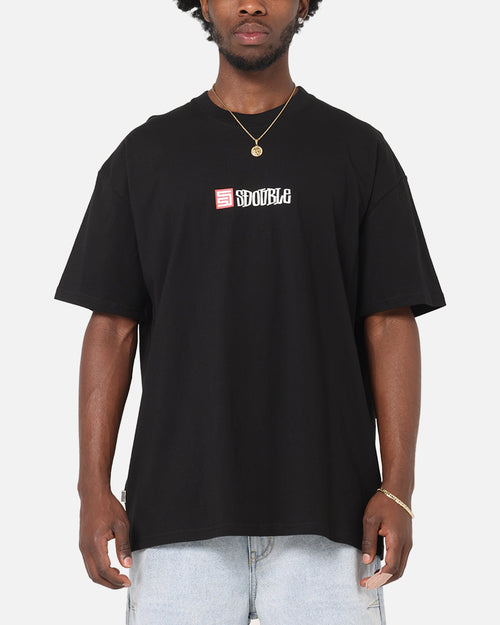 S Double Cube Mid Block T-Shirt Black