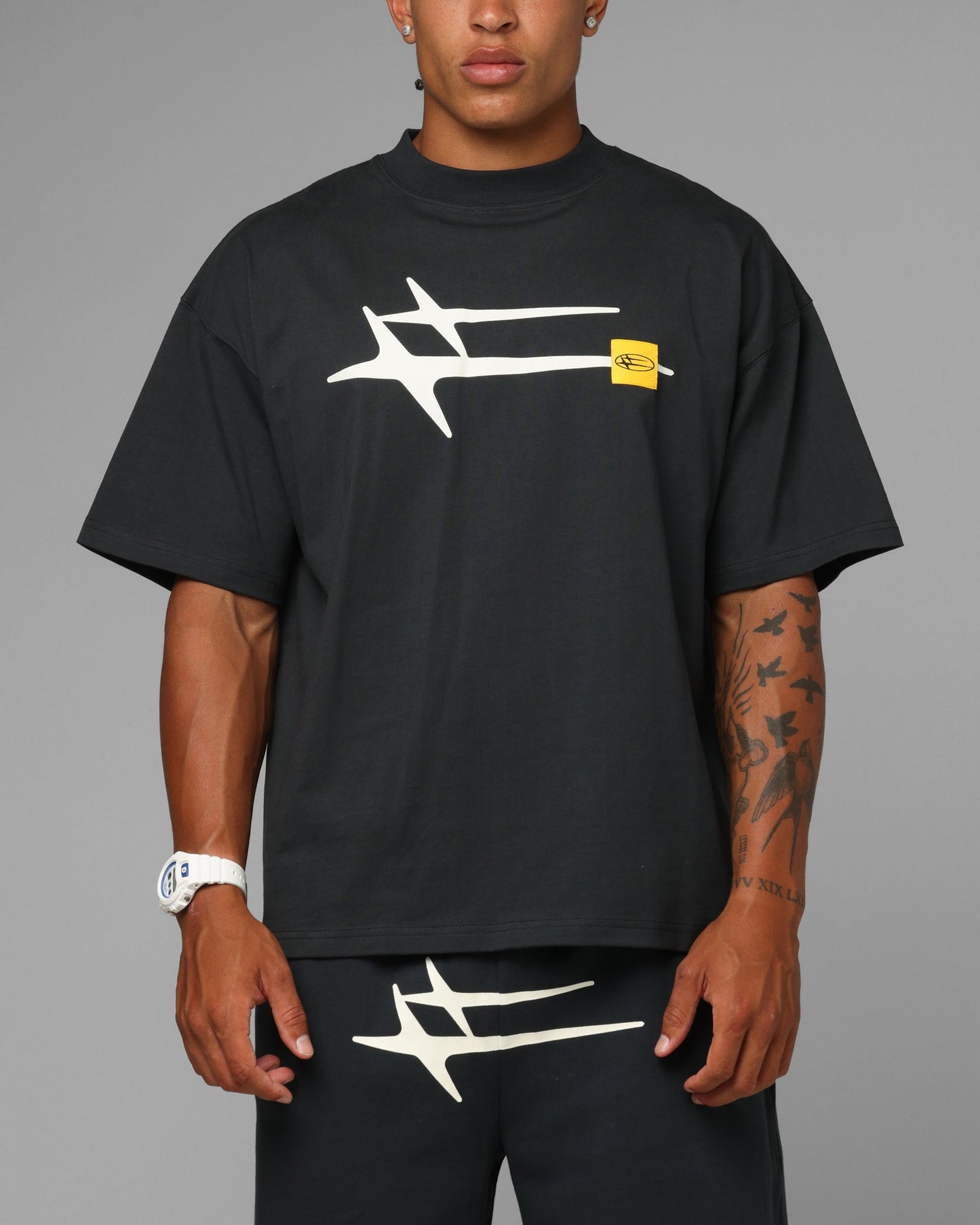 Loiter Hybrid Premium T-Shirt Charcoal