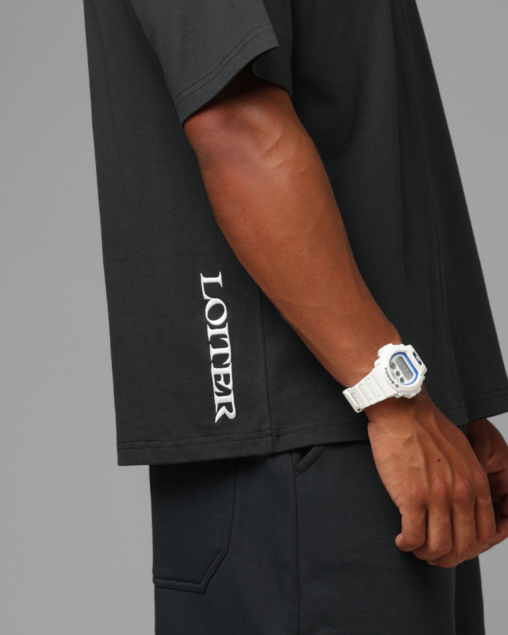 Loiter Hybrid Premium T-Shirt Charcoal