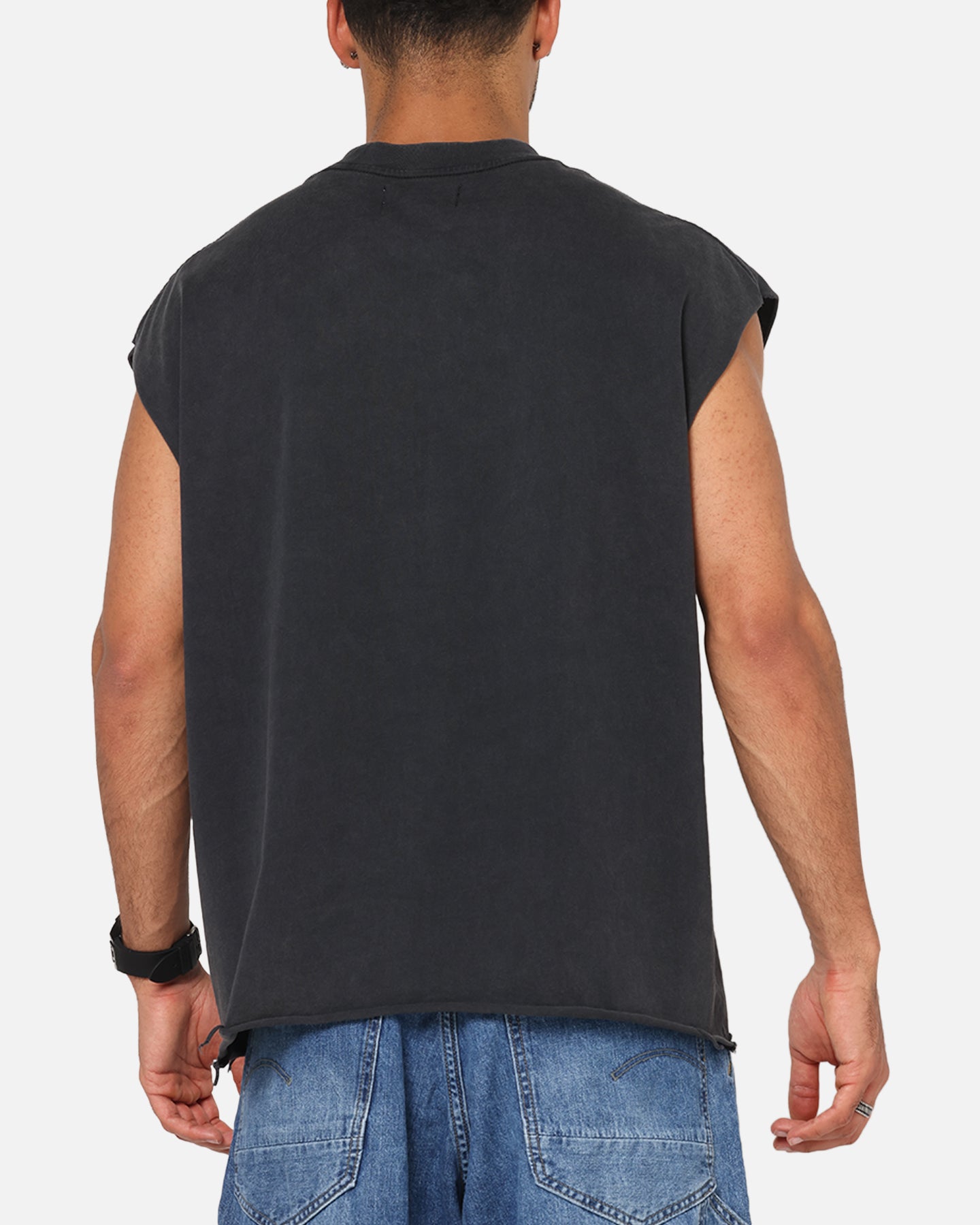 Ed Hardy Distressed Demon Muscle T-Shirt Black