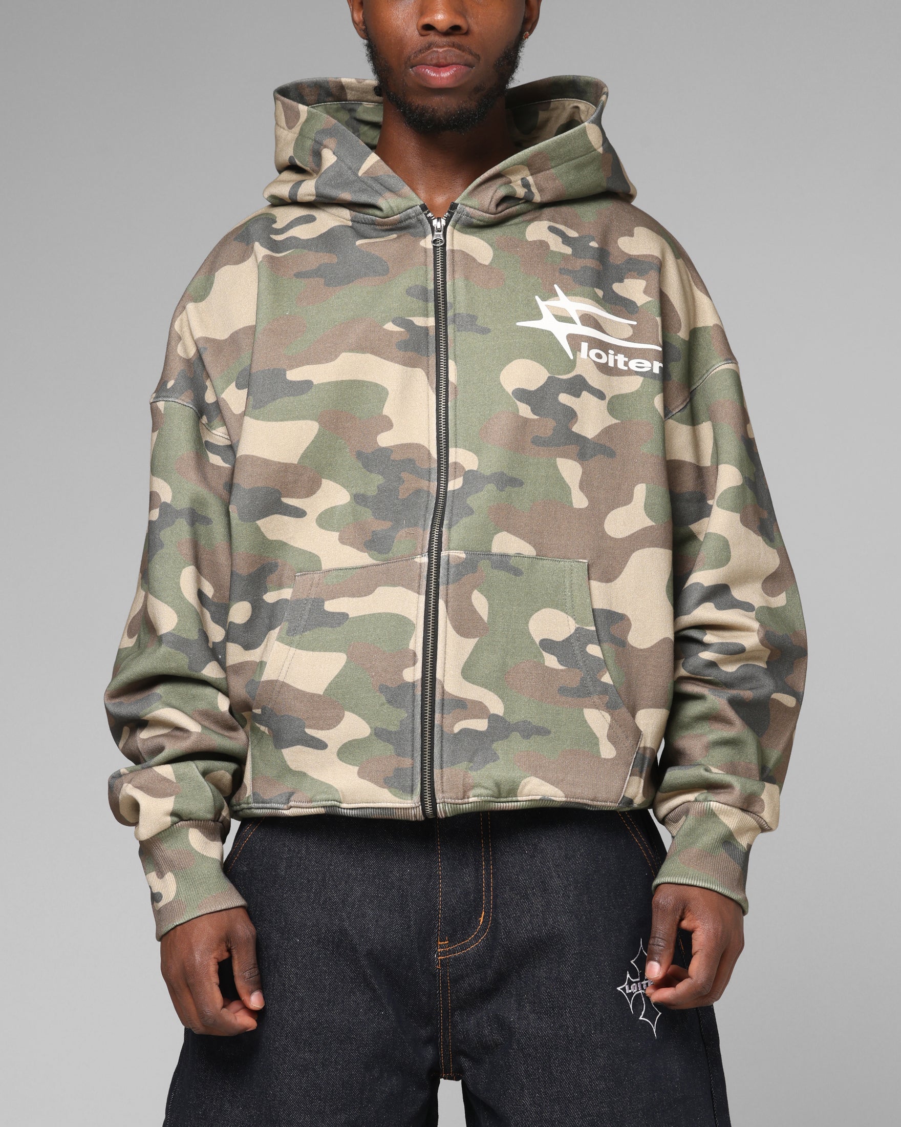 Loiter Hybrid Premium Hoodie Camo