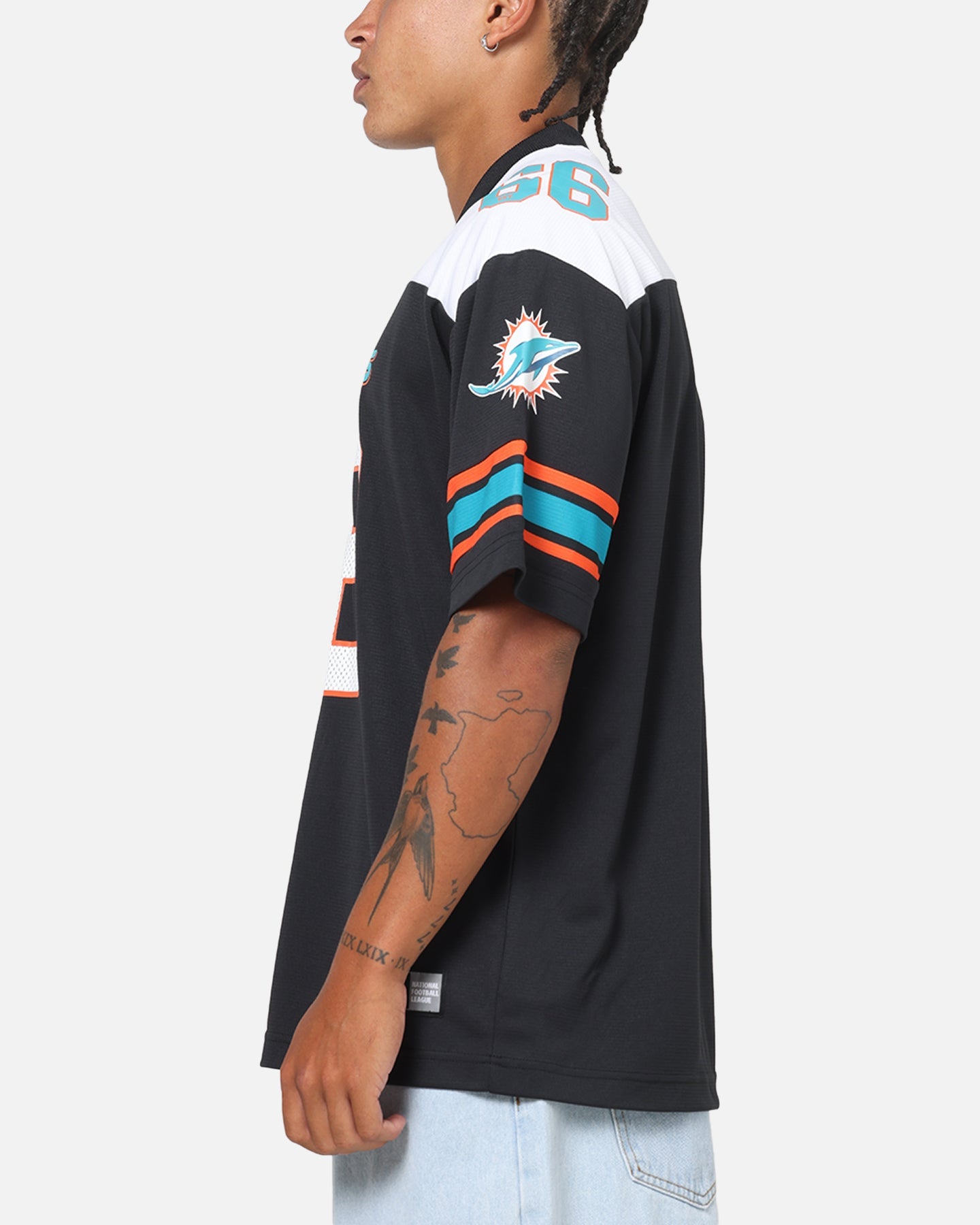 Majestic Athletic Miami Dolphins Glenver Mesh Oversized T-Shirt Black