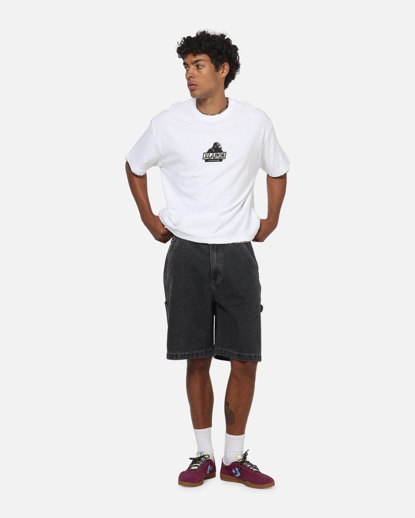 X-Large Double Layer Gorilla Fit T-Shirt White