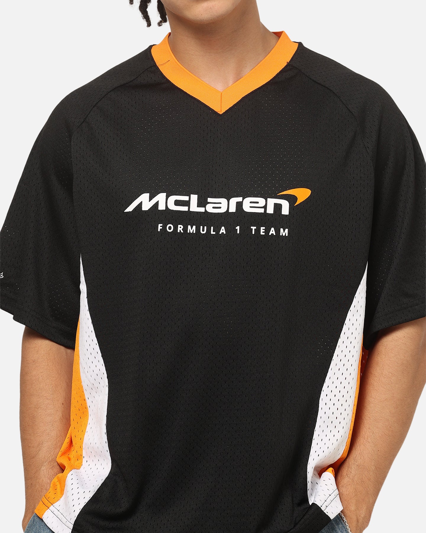 Mitchell & Ness McLaren Oscar Piastri Black Letter Jersey Black/Papaya