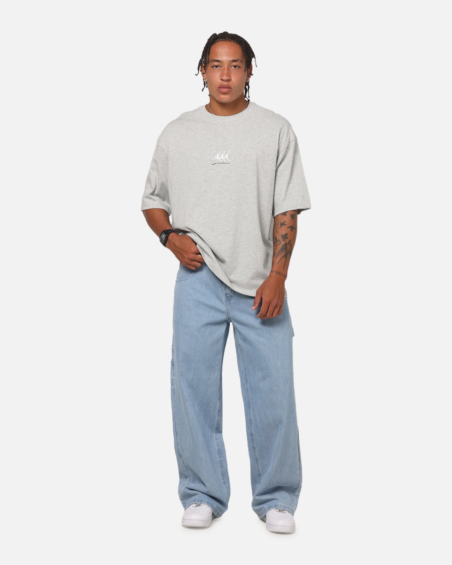 Jordan Flight Oversized Graphic T-Shirt Grey Heather