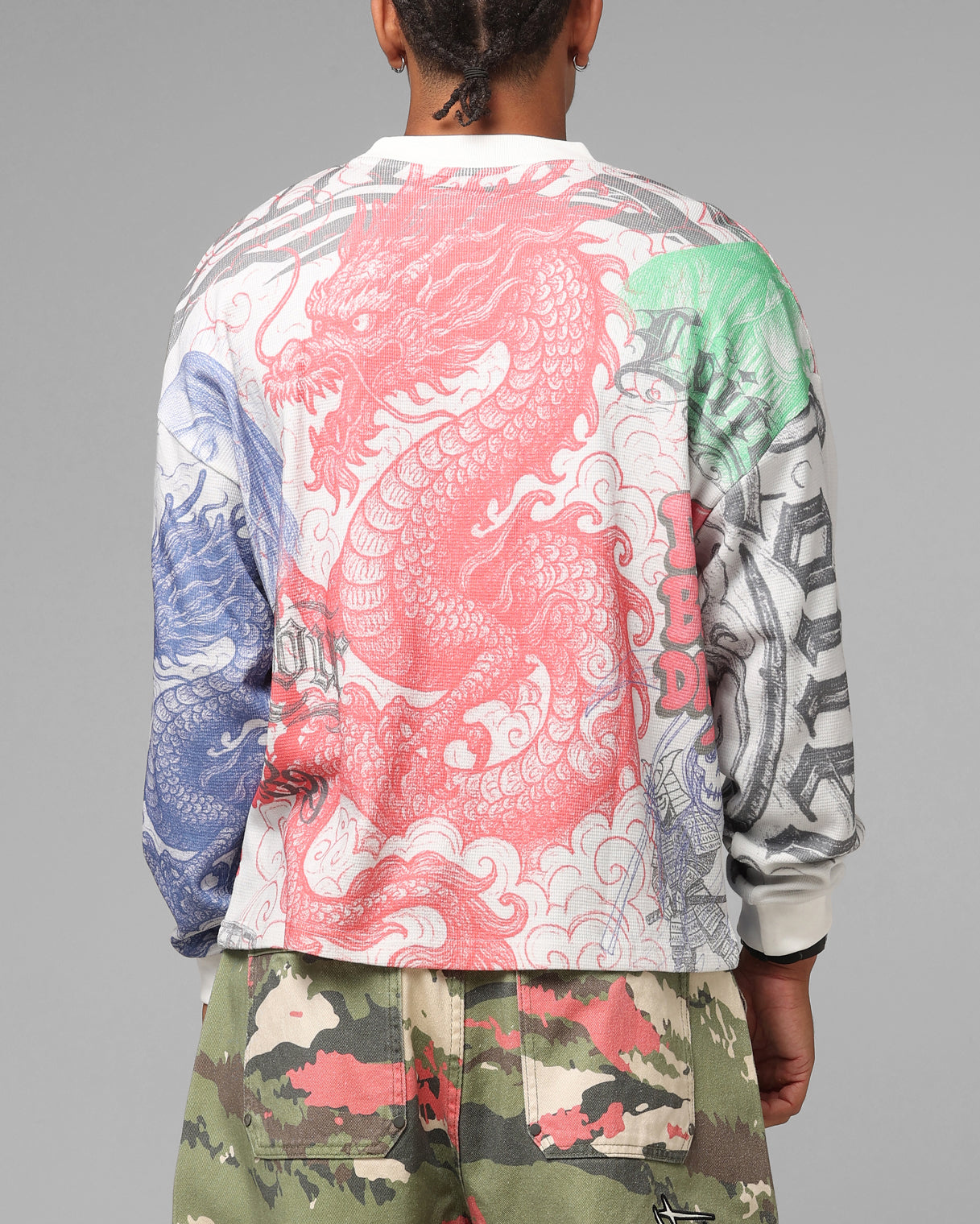 Loiter Sketch Book Long Sleeve T-Shirt White