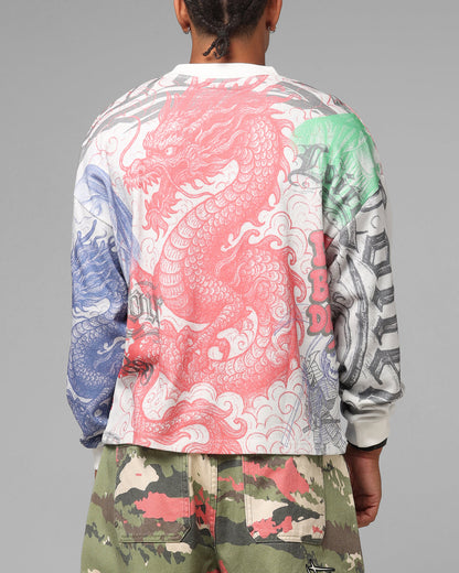 Loiter Sketch Book Long Sleeve T-Shirt White