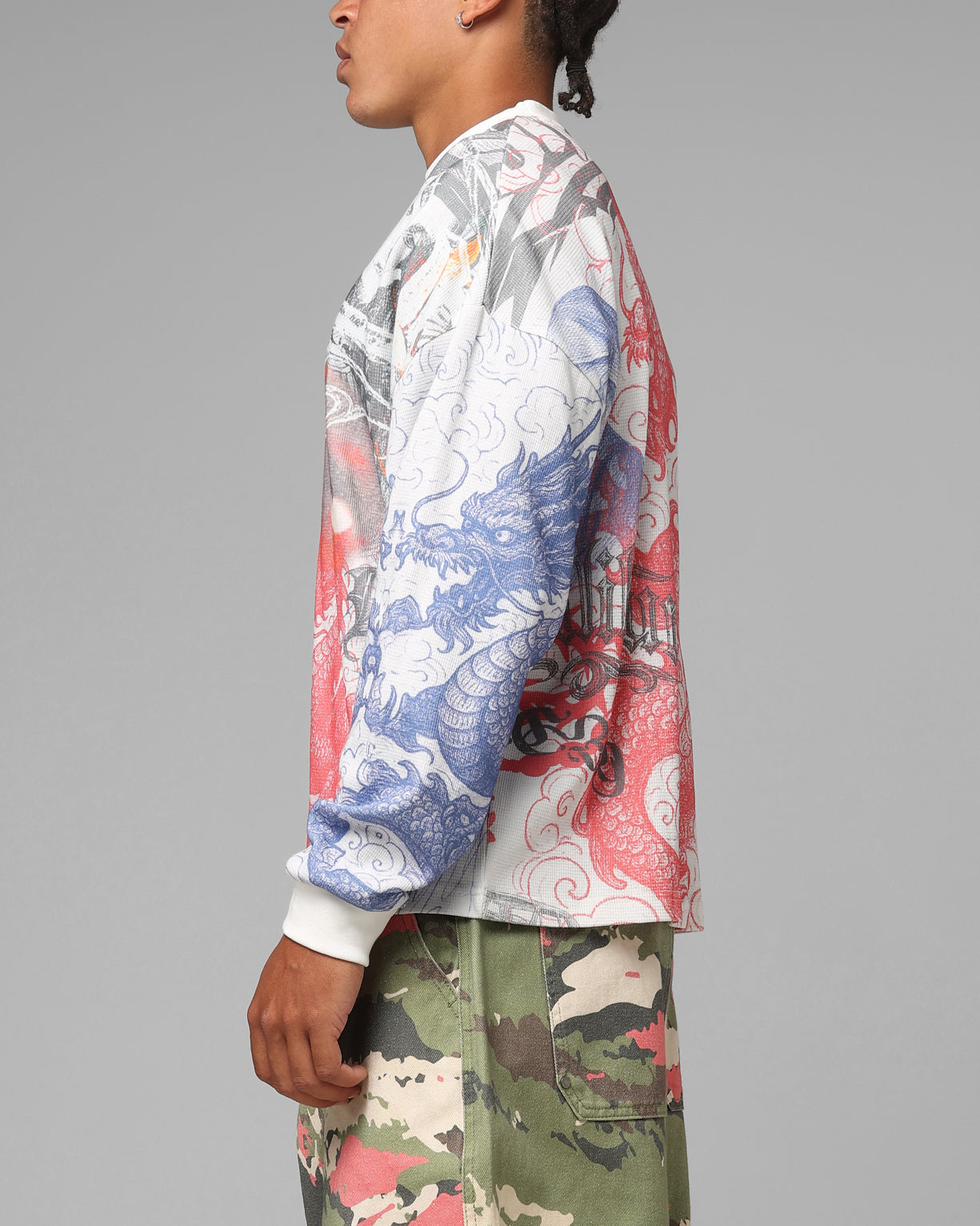 Loiter Sketch Book Long Sleeve T-Shirt White