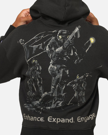 73Studio X Halo 2 Multiplayer Zip Hoodie Vintage Black