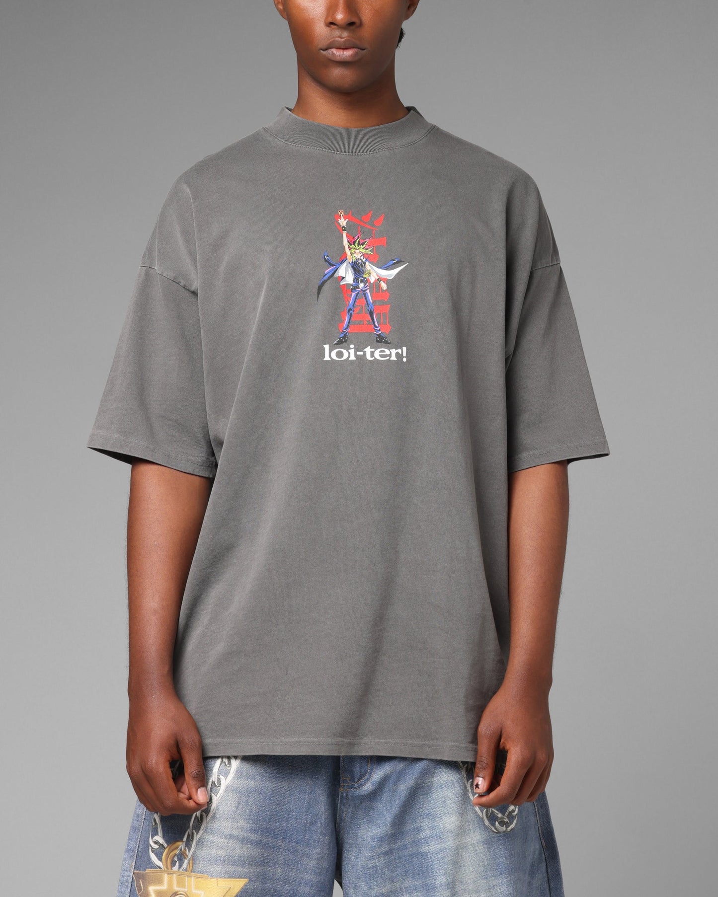 Loiter X Yu-Gi-Oh! Yugi T-Shirt Vintage Black