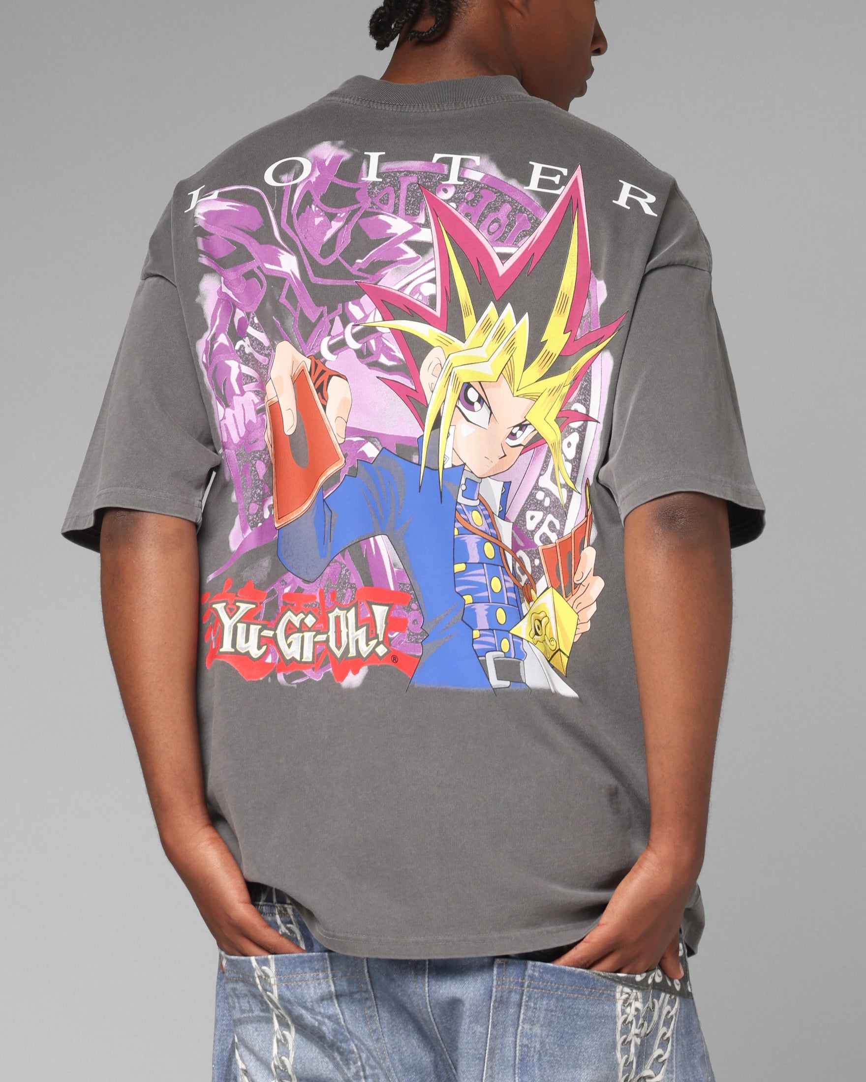Loiter X Yu-Gi-Oh! Yugi T-Shirt Vintage Black
