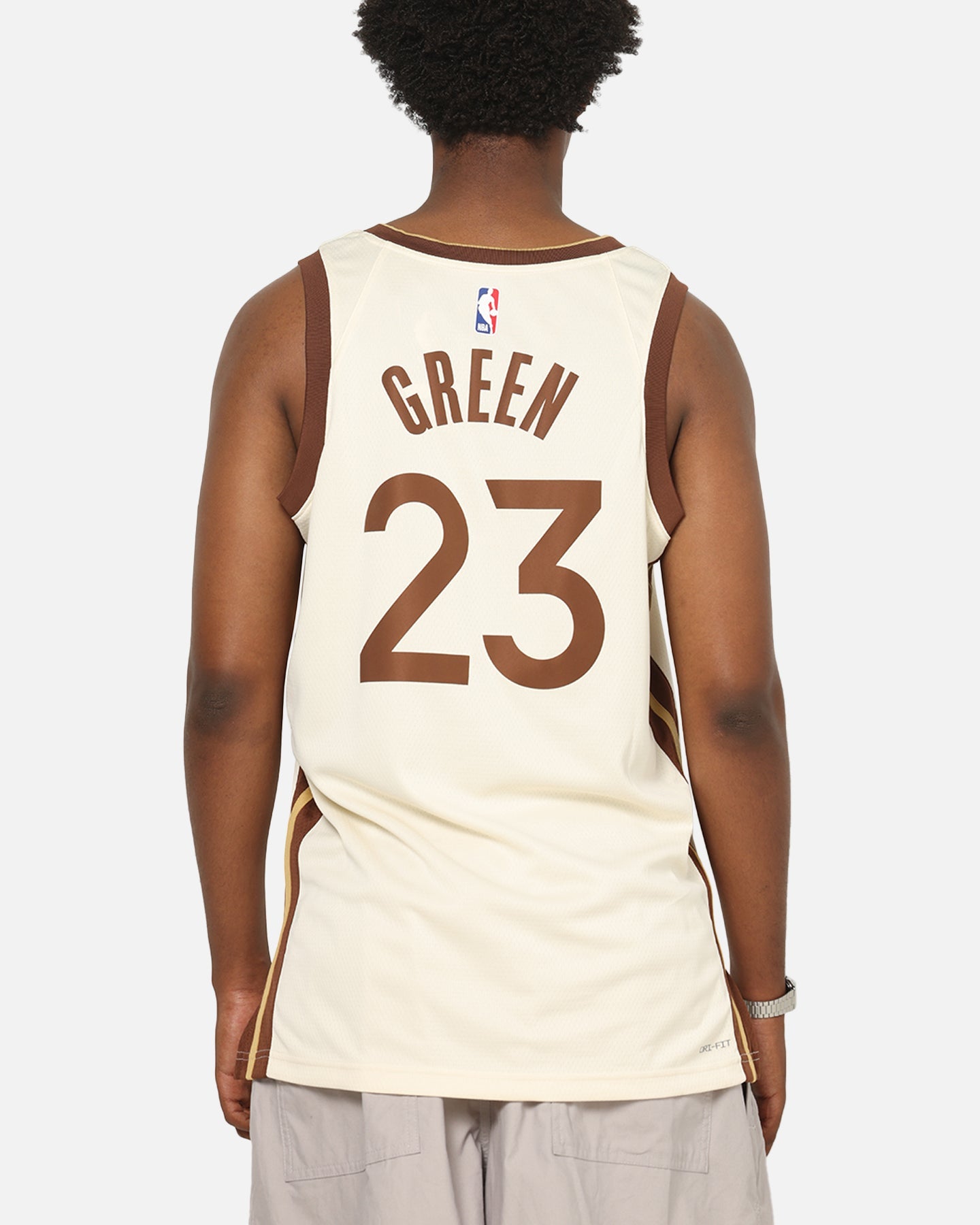 Nike Draymond Green Golden State Warriors #23 City Edition 2025/26 NBA Swingman Jersey Natural/Green
