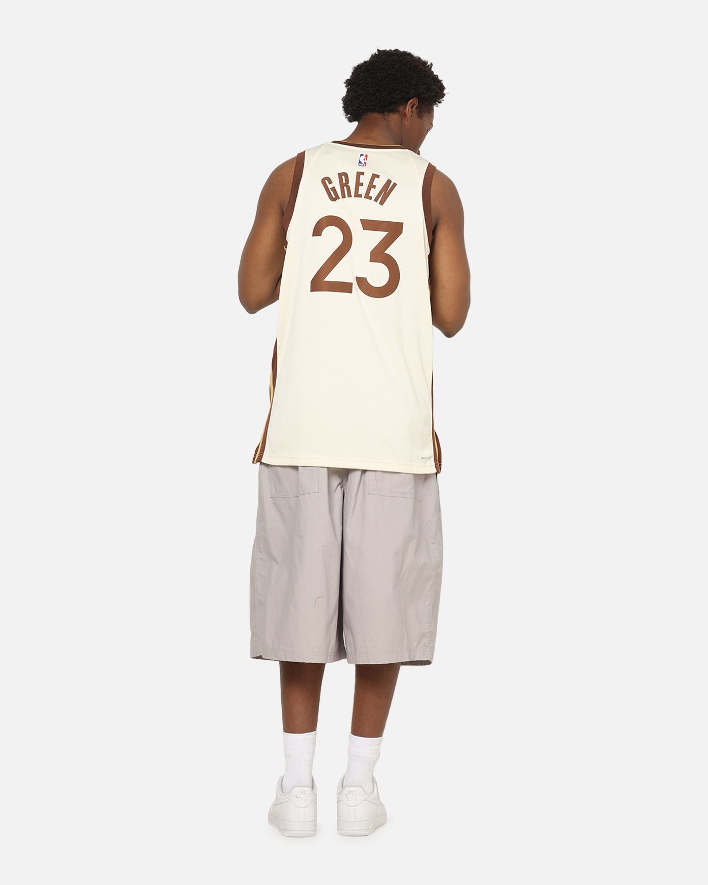 Nike Draymond Green Golden State Warriors #23 City Edition 2025/26 NBA Swingman Jersey Natural/Green