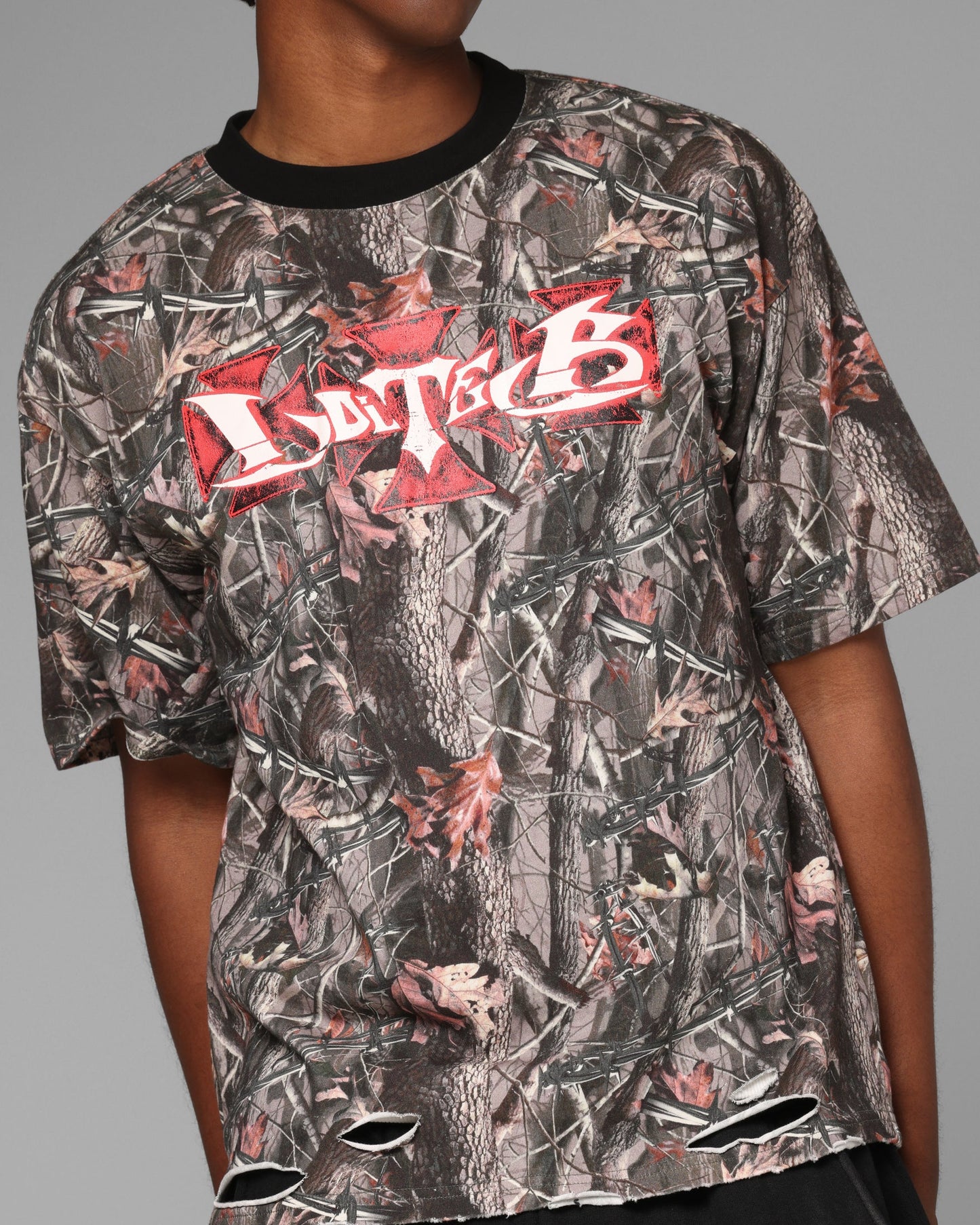 Loiter Holy Fire Premium T-Shirt Real Tree Camo