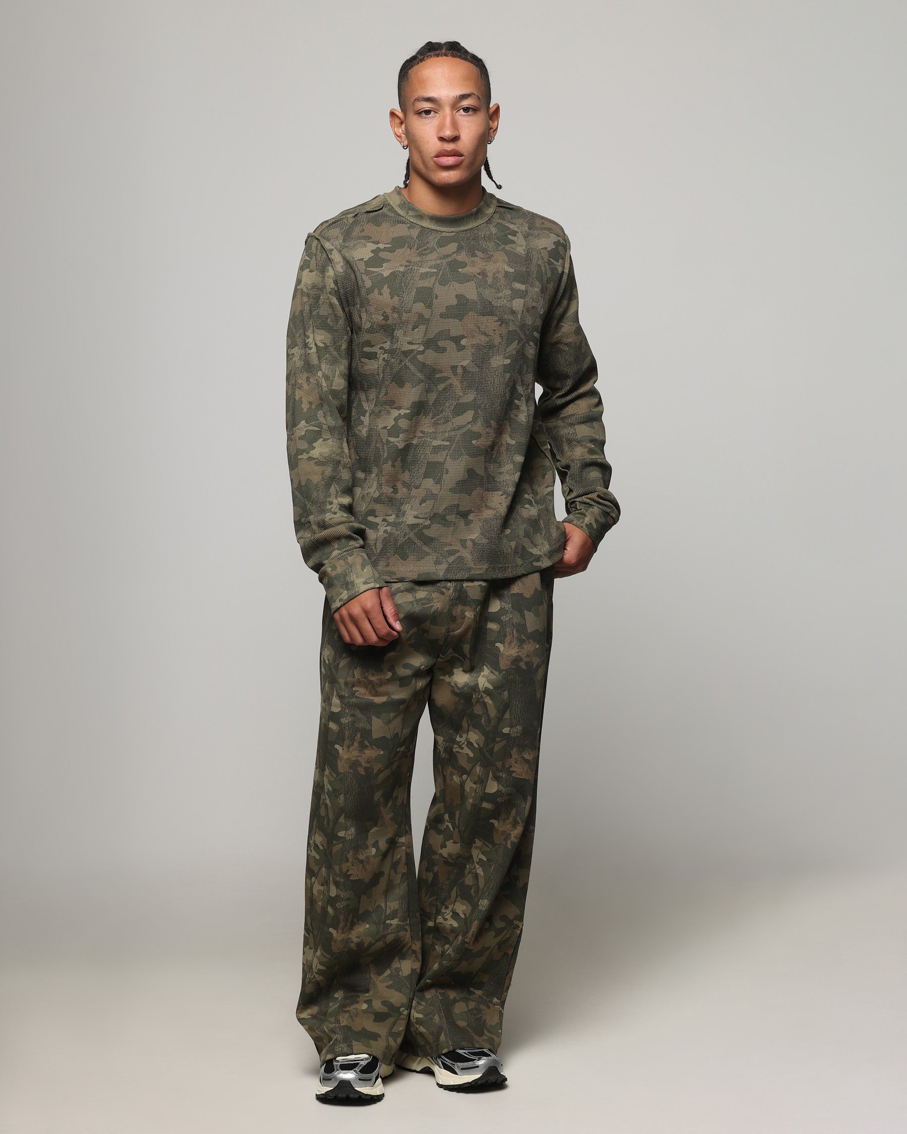 American Thrift Long Sleeve Thermal T-Shirt Camo