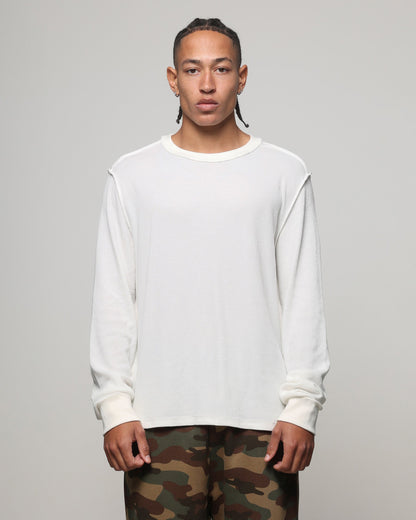 American Thrift Long Sleeve Thermal T-Shirt Off White
