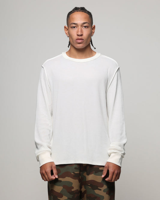 American Thrift Long Sleeve Thermal T-Shirt Off White