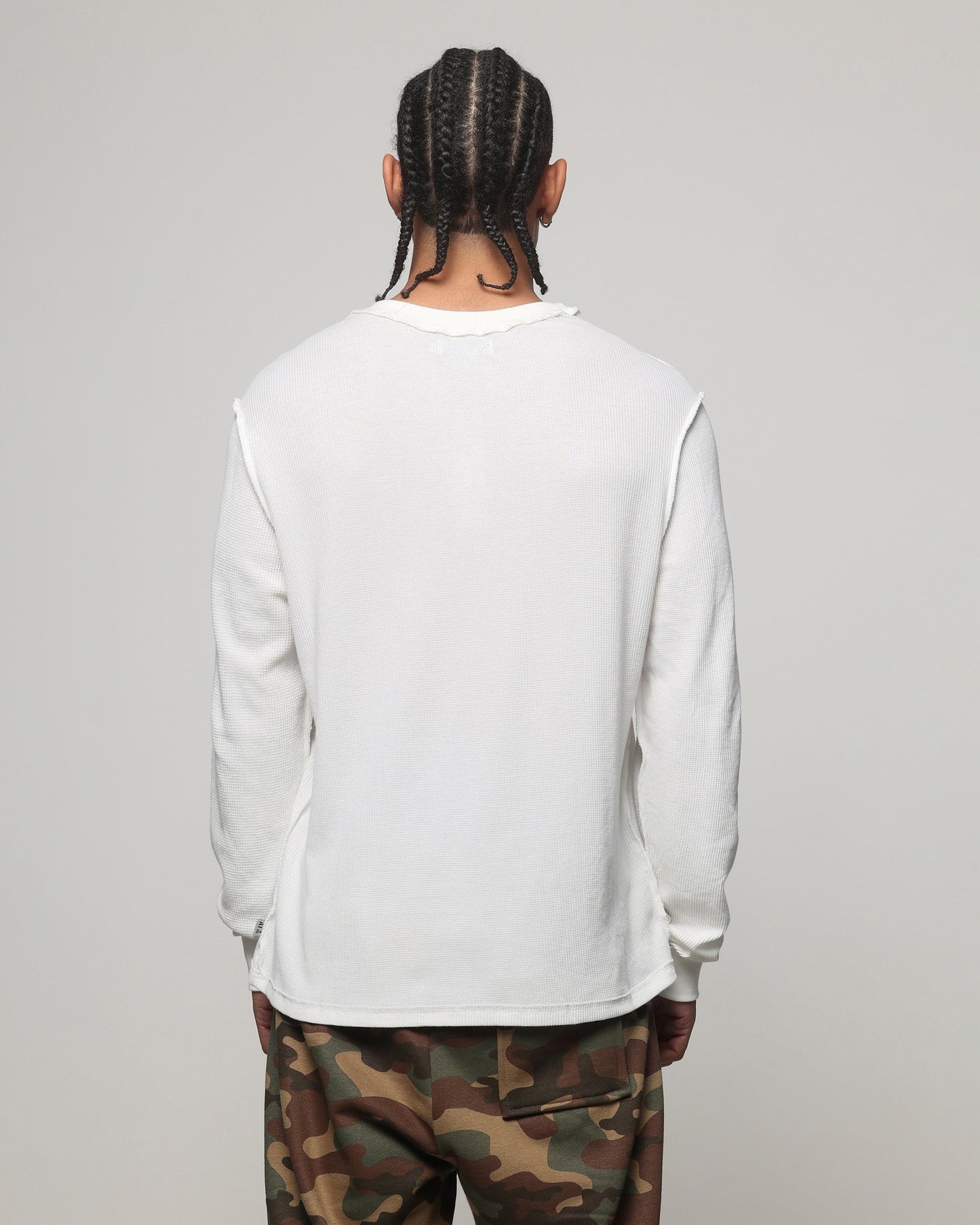 American Thrift Long Sleeve Thermal T-Shirt Off White