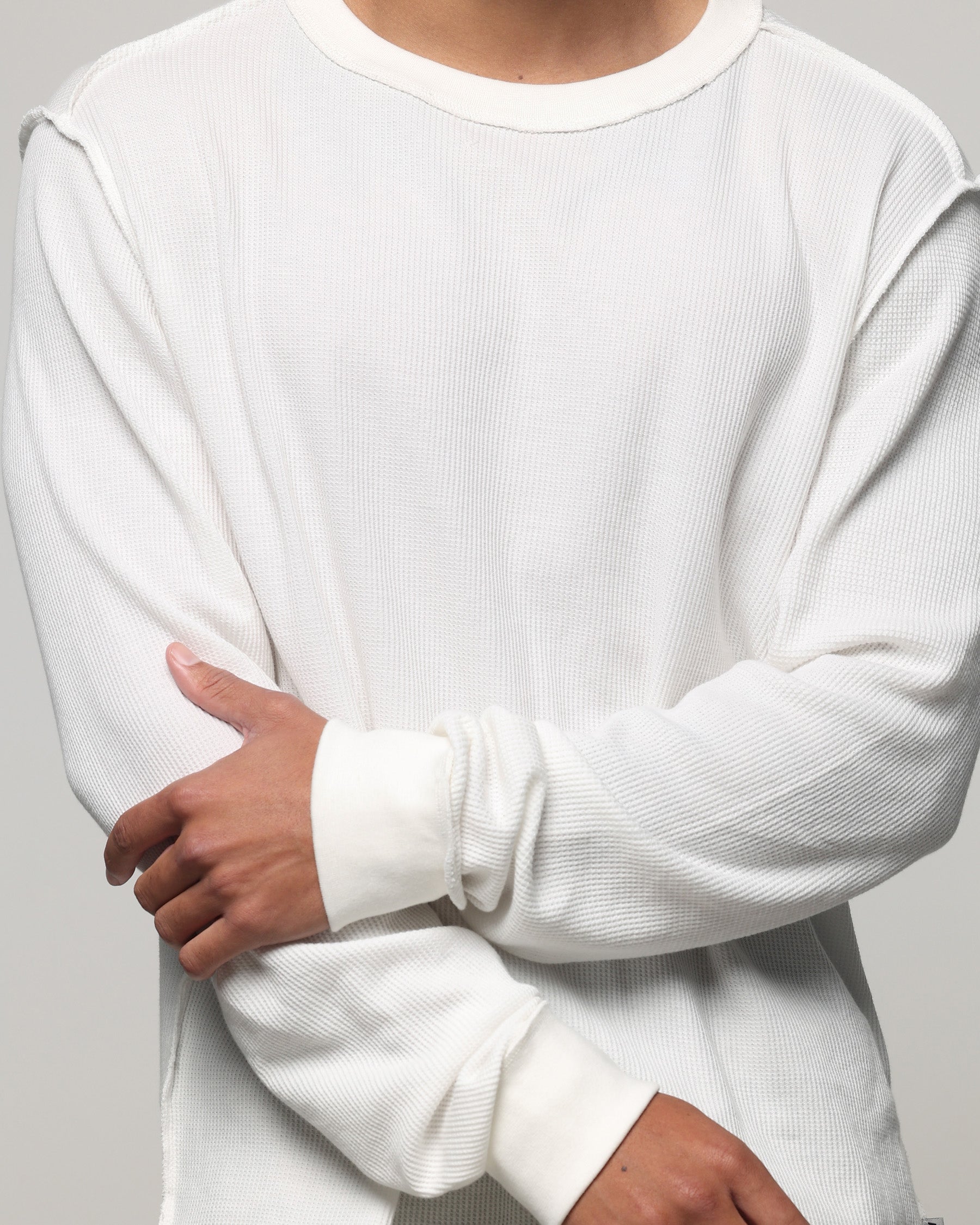 American Thrift Long Sleeve Thermal T-Shirt Off White