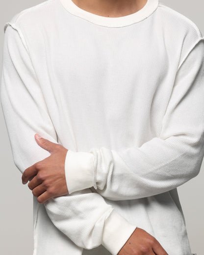 American Thrift Long Sleeve Thermal T-Shirt Off White