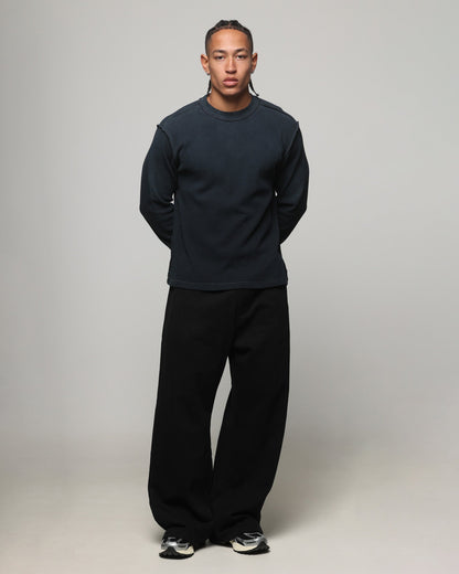 American Thrift Long Sleeve Thermal T-Shirt Washed Black