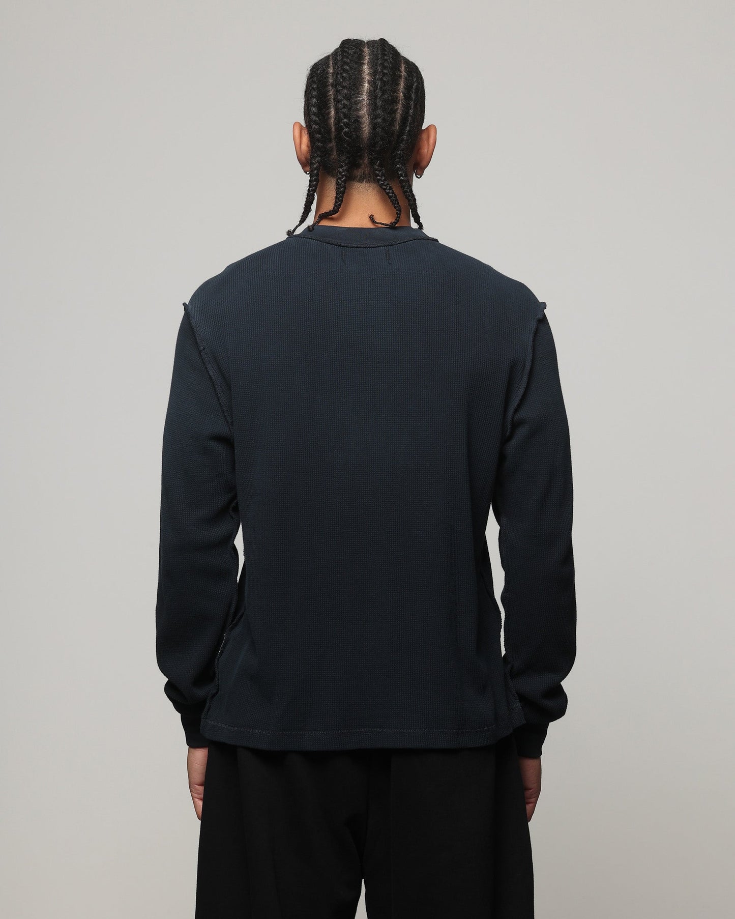 American Thrift Long Sleeve Thermal T-Shirt Washed Black