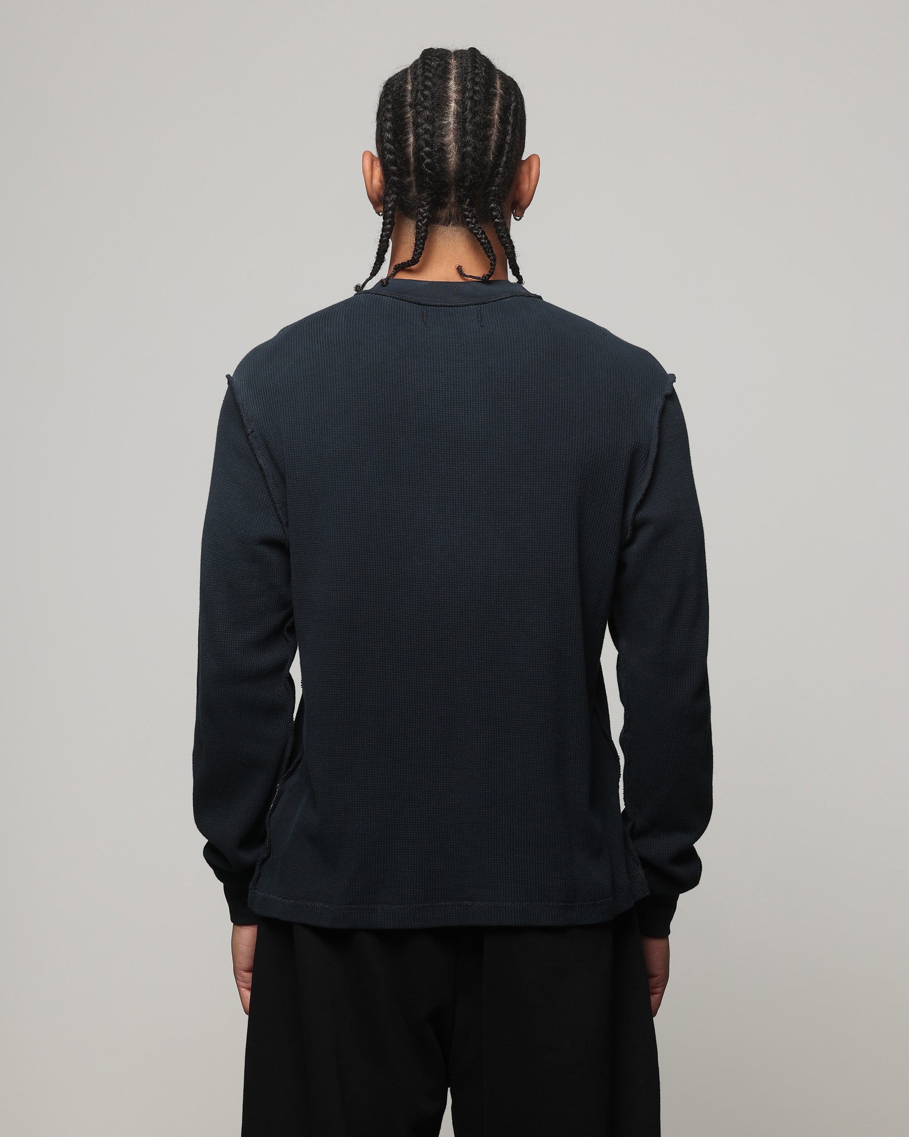 American Thrift Long Sleeve Thermal T-Shirt Washed Black