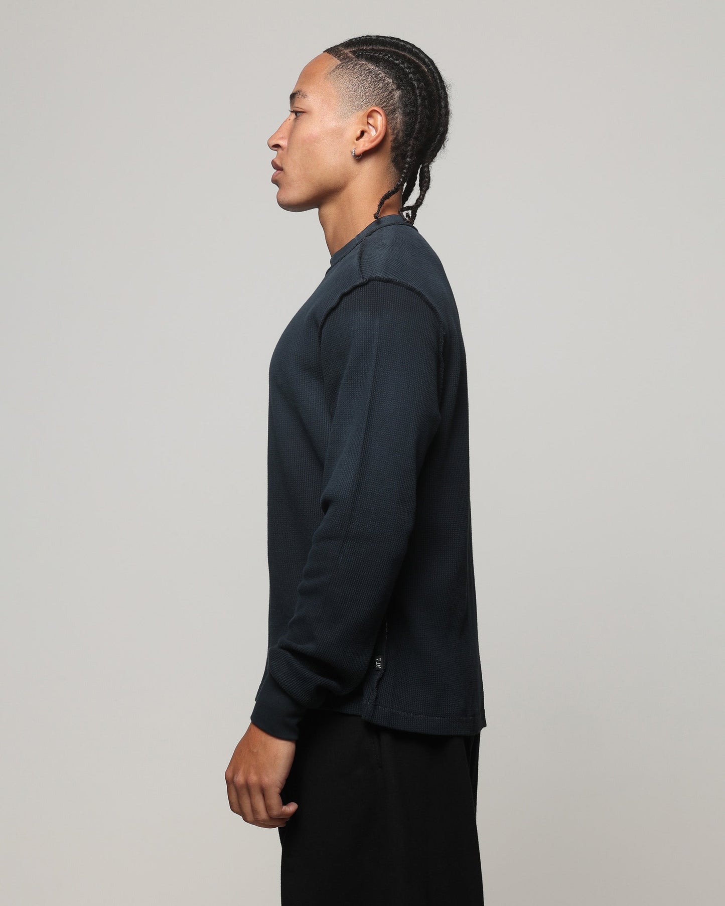 American Thrift Long Sleeve Thermal T-Shirt Washed Black
