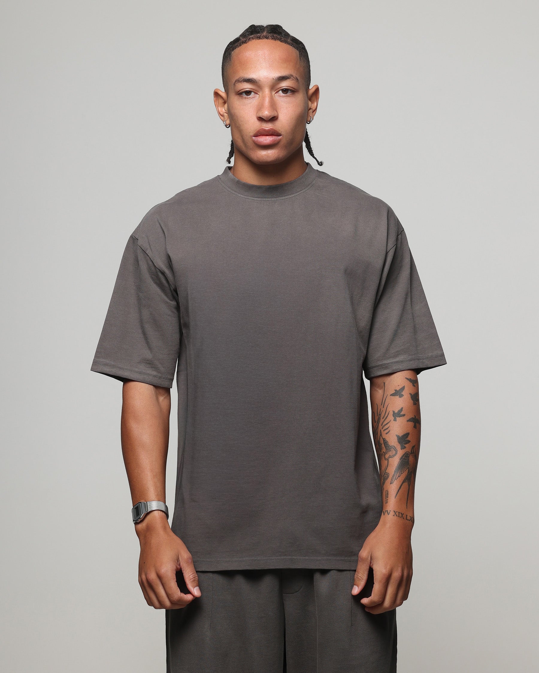 American Thrift Short Sleeve T-Shirt Washed Charcoal