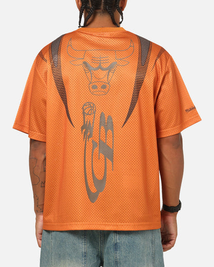 Mitchell & Ness Chicago Bulls Festival Jersey Orange/Brown