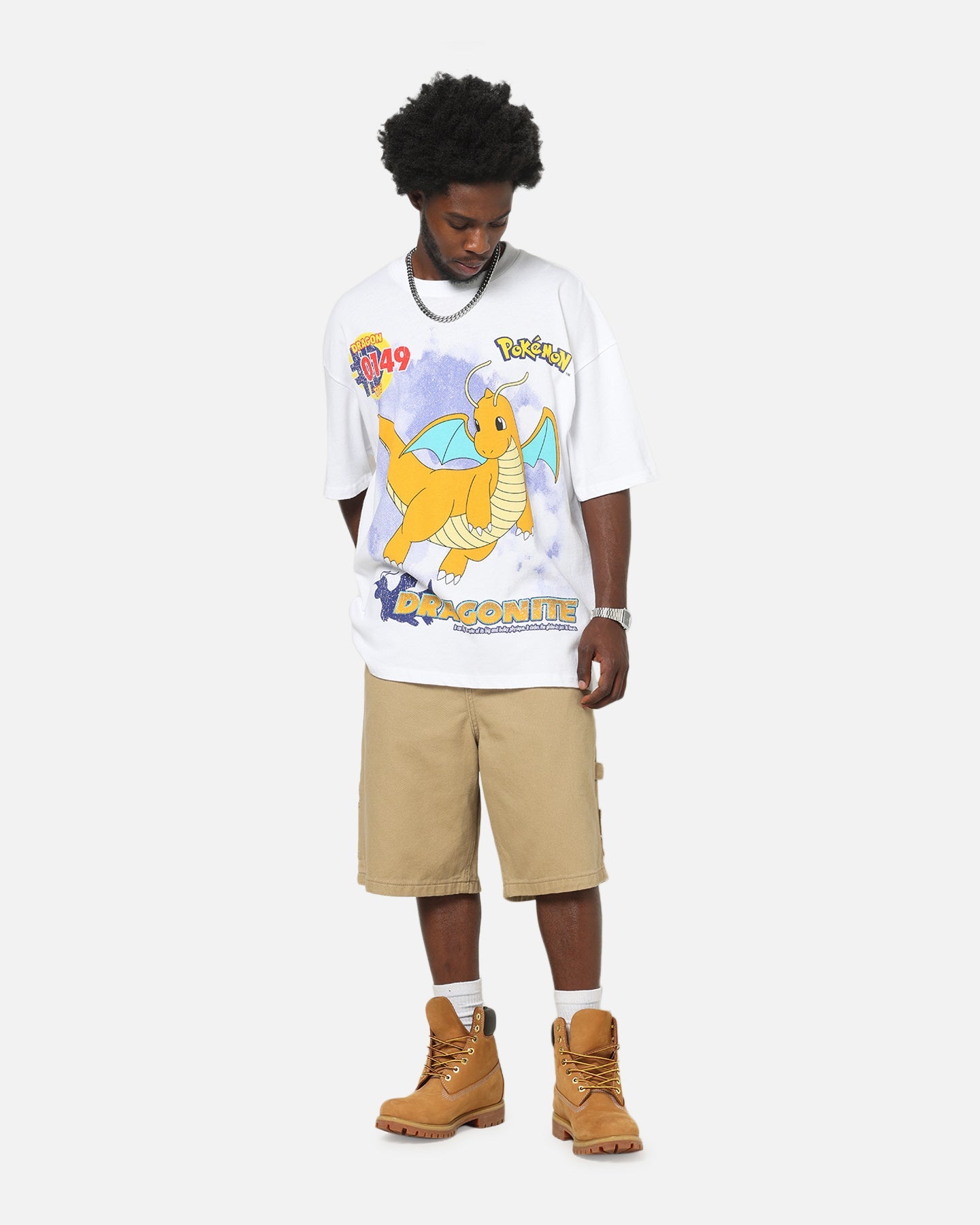 The Pokémon Collection By 73Studio Dragonite T-Shirt White