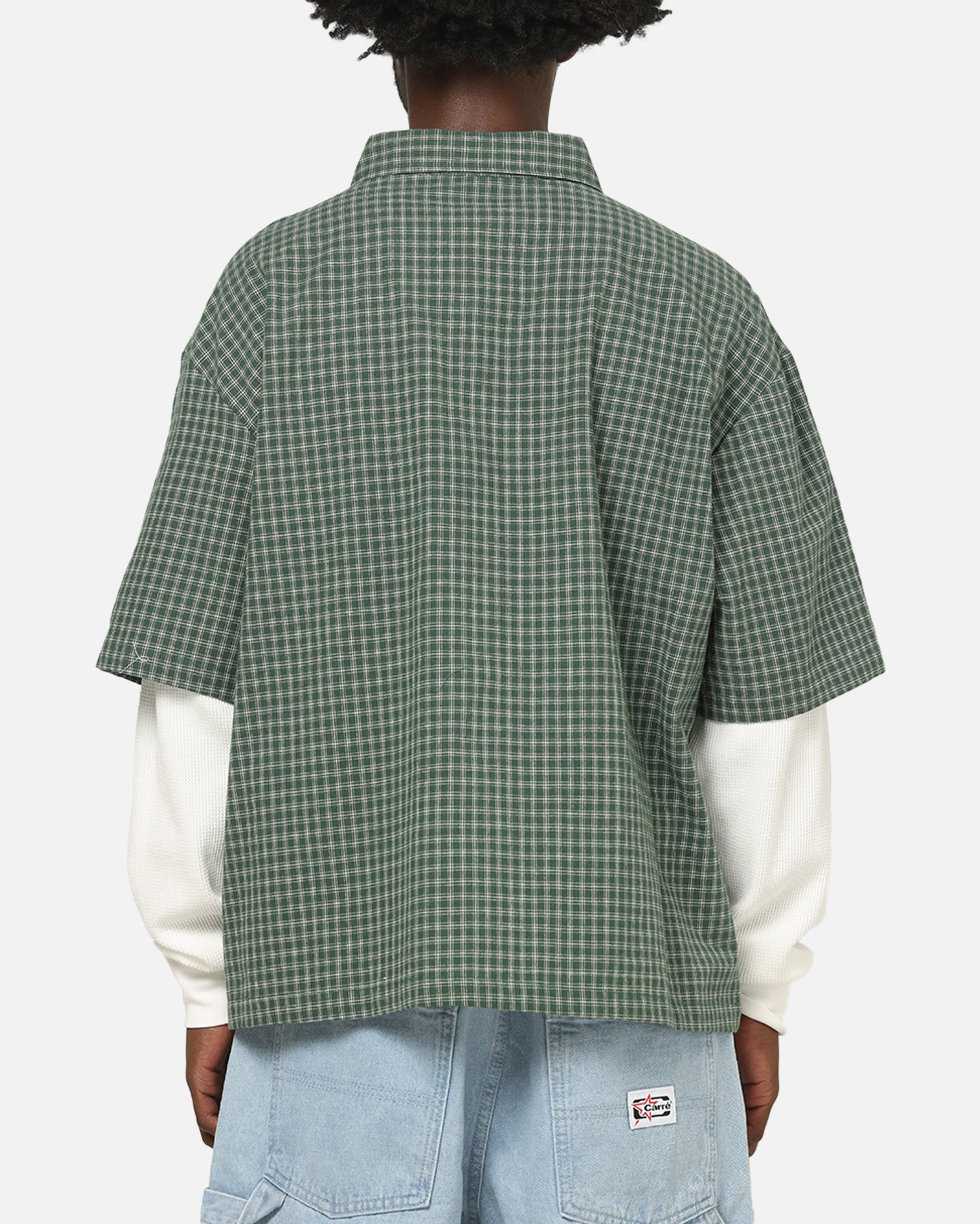 Carre Archive Layered Shirt Green Plaid