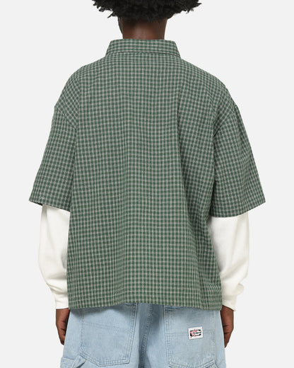 Carre Archive Layered Shirt Green Plaid