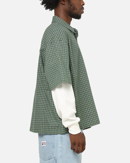 Carre Archive Layered Shirt Green Plaid