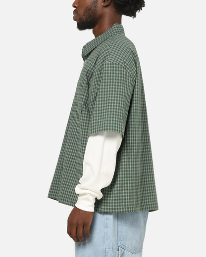 Carre Archive Layered Shirt Green Plaid