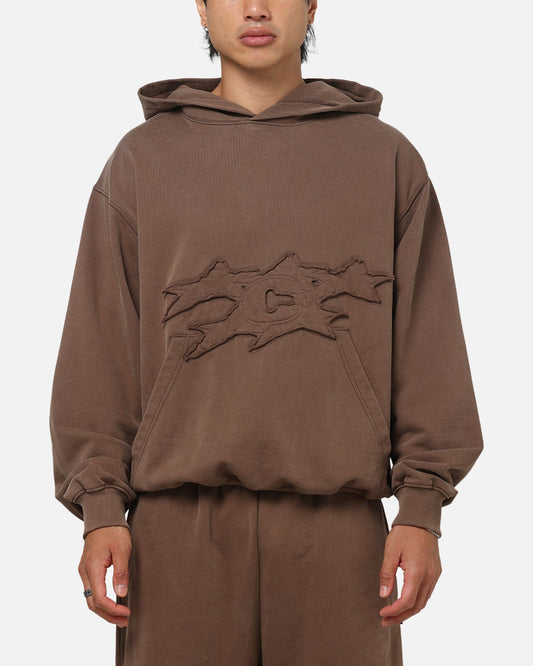 Carre Prime Hoodie Washed Brown