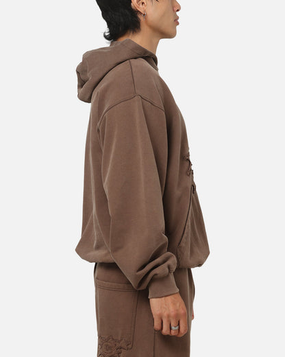 Carre Prime Hoodie Washed Brown