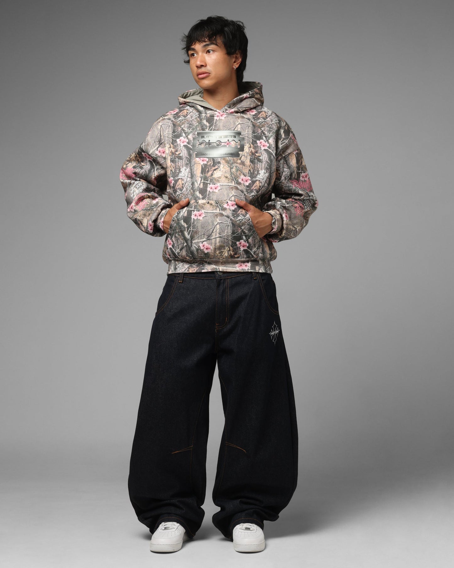 Loiter Blade Hoodie Pink Real Tree