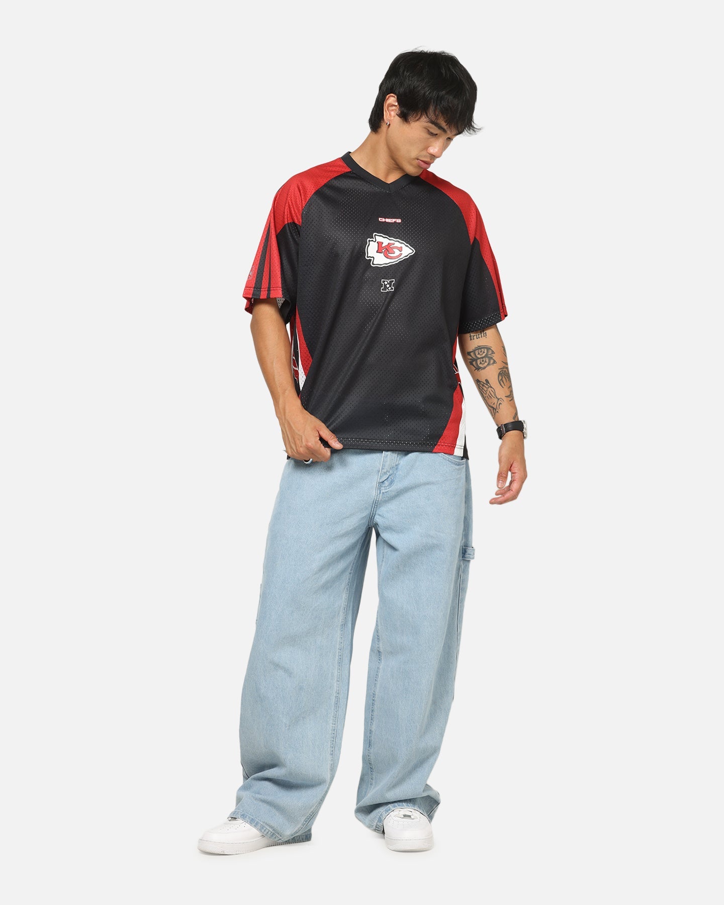 Mitchell & Ness Kansas City Chiefs Warehouse Rave Jersey Black/Red/White