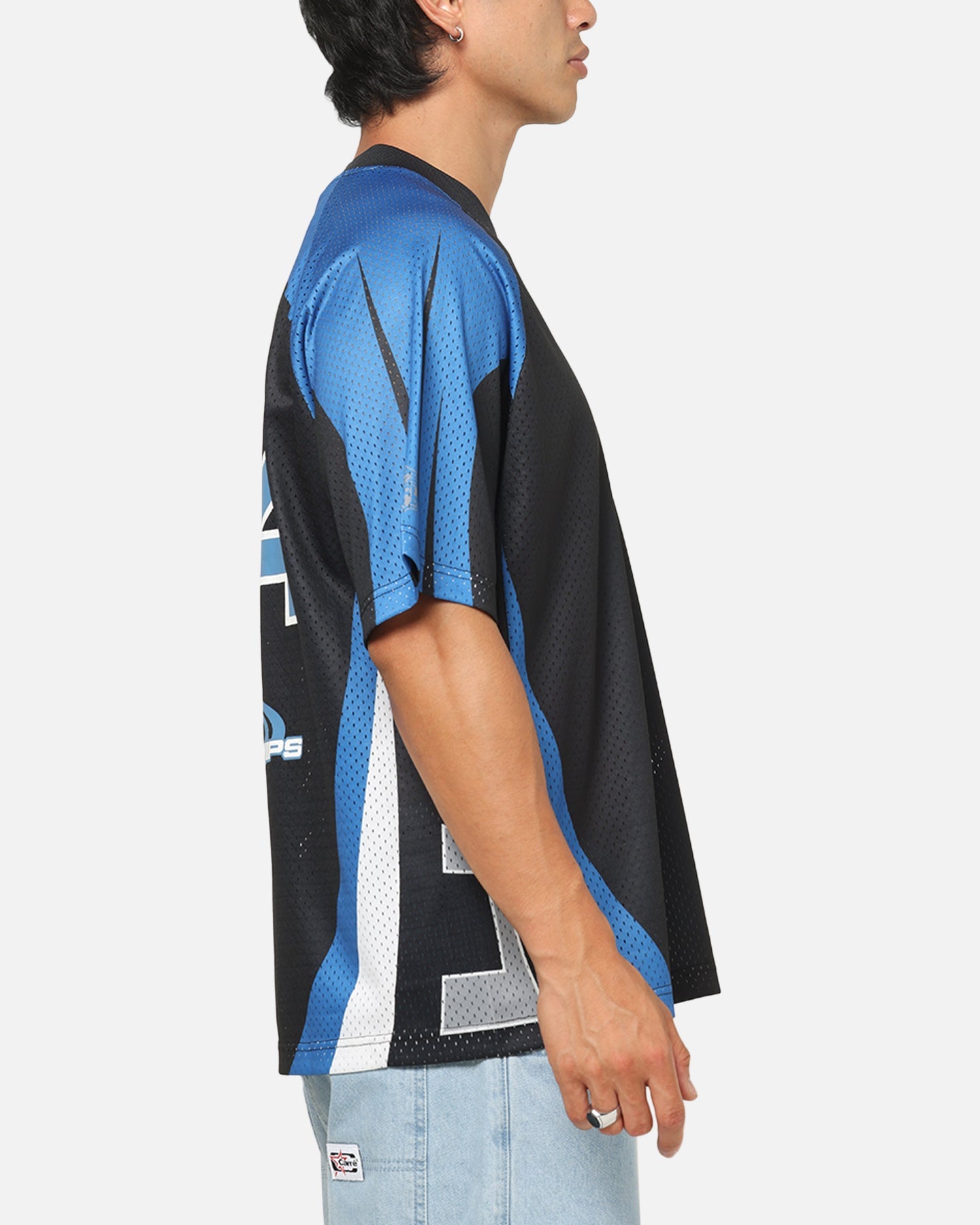 Mitchell & Ness Detroit Lions Warehouse Rave Jersey Black/Blue/White