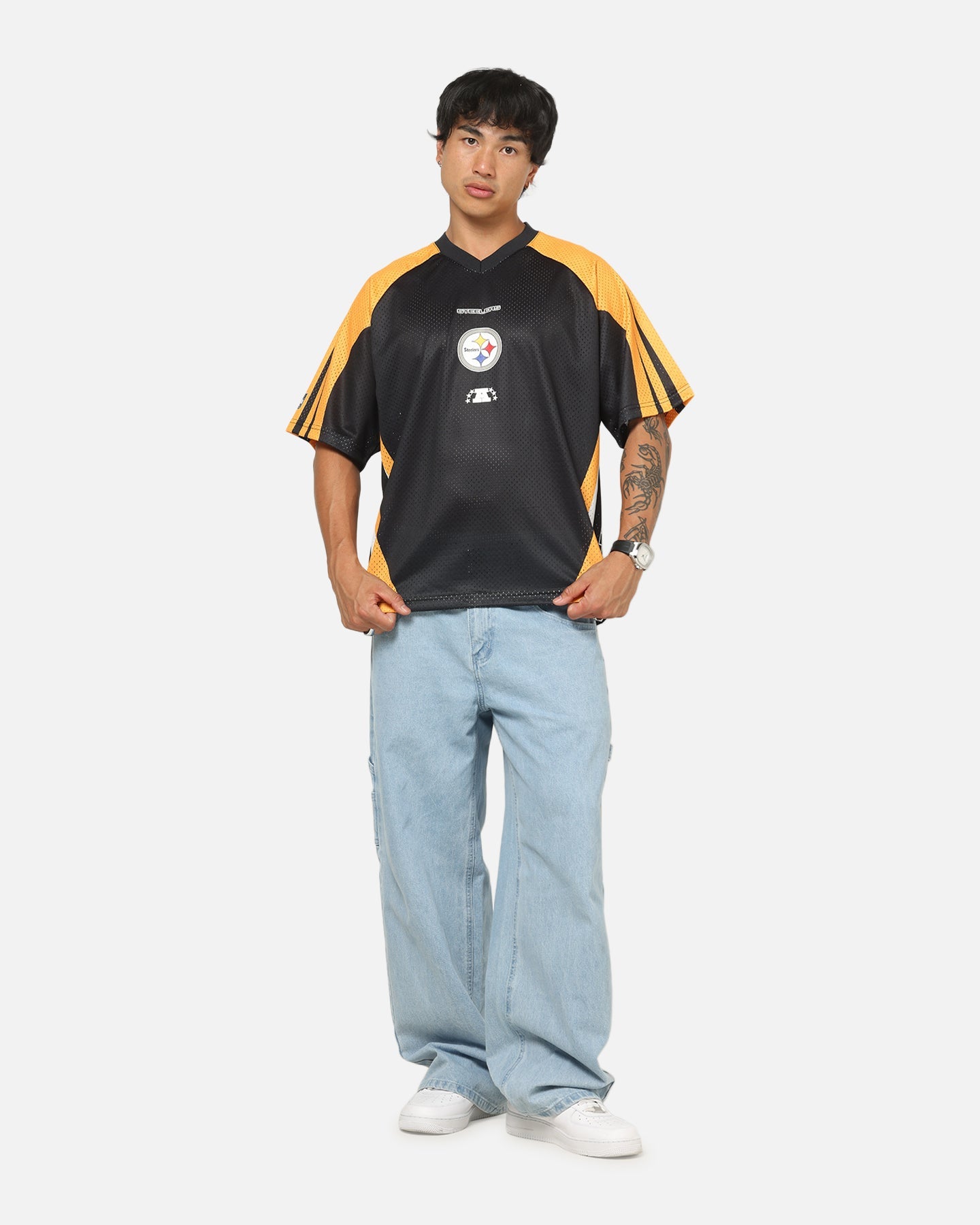 Mitchell & Ness Pittsburgh Steelers Warehouse Rave Jersey Black/Yellow